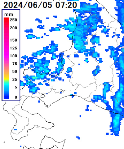 北海道 空知の雨雲レーダー