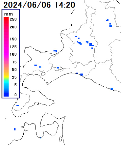 北海道 胆振の雨雲レーダー