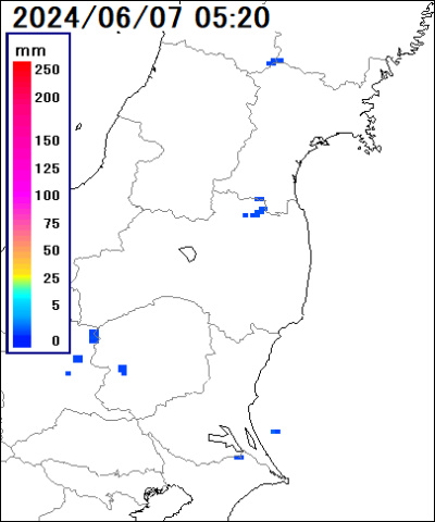 福島県 会津(田島)の雨雲レーダー