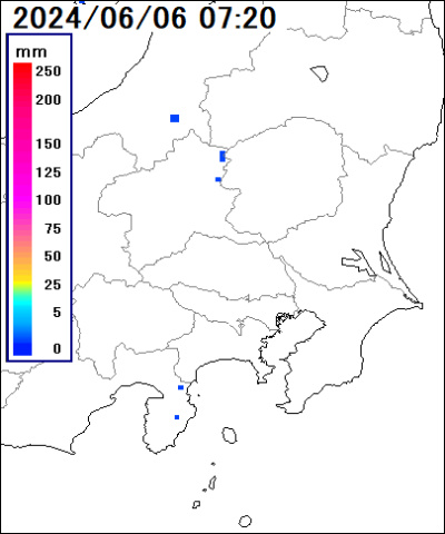 埼玉県 南部の雨雲レーダー