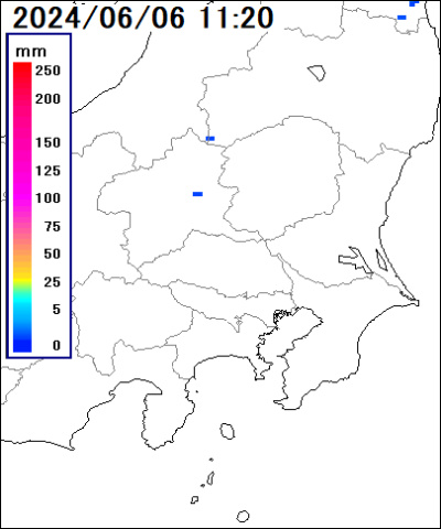 埼玉県 南部の雨雲レーダー
