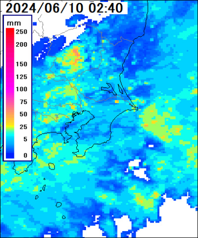 雨雲レーダー(千葉県)