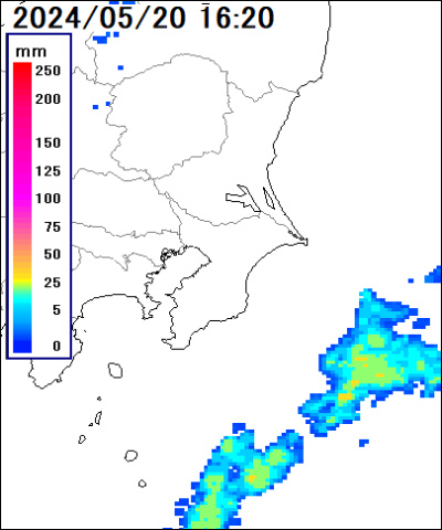千葉県の雨雲レーダー