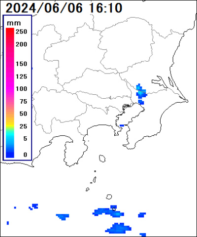 雨雲レーダー(神奈川県)