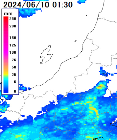雨雲レーダー(新潟県)