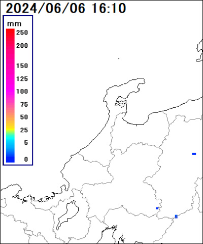 雨雲レーダー(石川県)