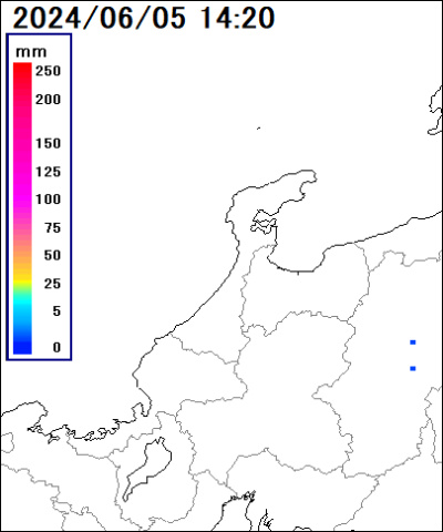 石川県 加賀の雨雲レーダー