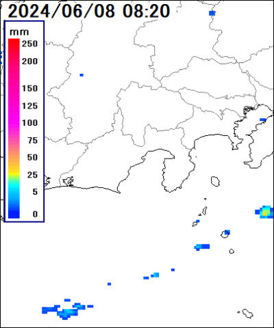 静岡県 伊豆(網代)の雨雲レーダー