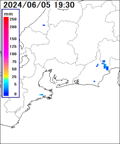 雨雲レーダー(愛知県)