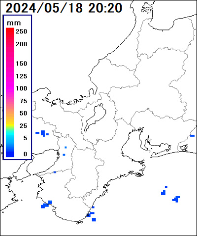 滋賀県の雨雲レーダー