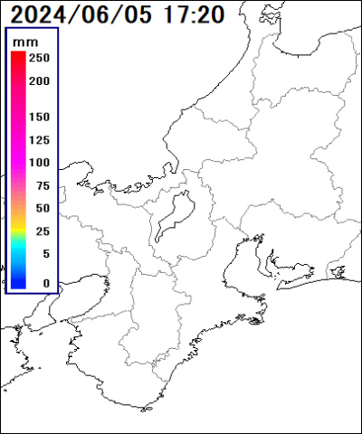 滋賀県 北部の雨雲レーダー