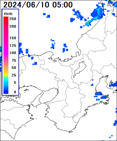 京都府 京都市西京区の雨雲レーダー