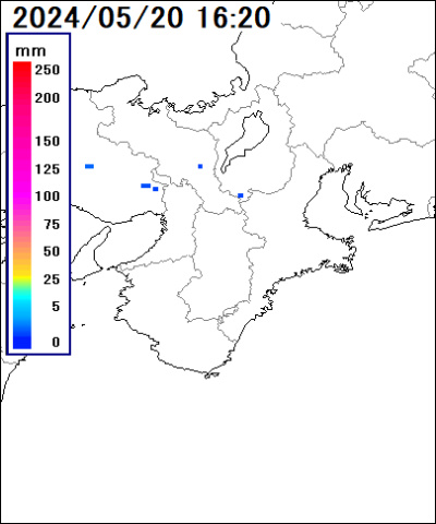 奈良県の雨雲レーダー