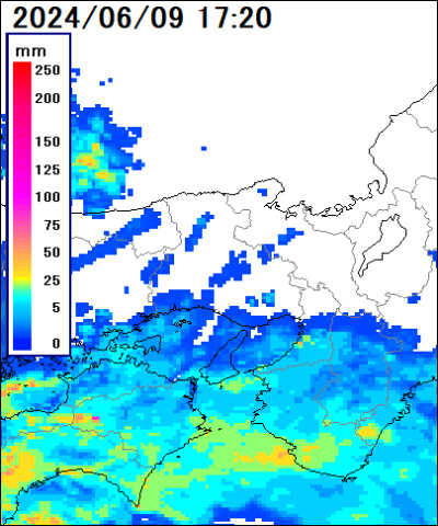 兵庫県 明石市の雨雲レーダー