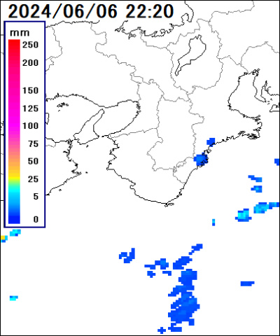 和歌山県 白浜町の雨雲レーダー