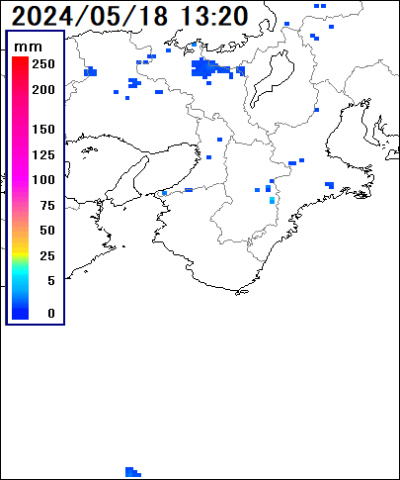和歌山県の雨雲レーダー