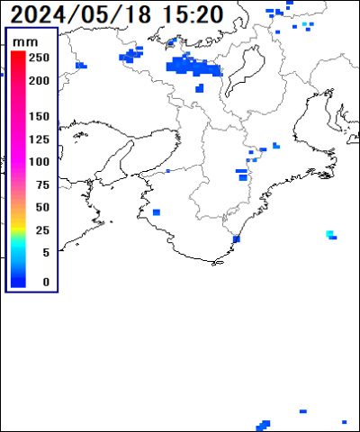 和歌山県の雨雲レーダー
