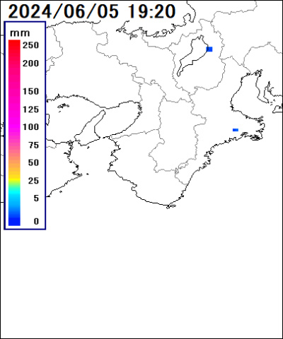 和歌山県 南部の雨雲レーダー