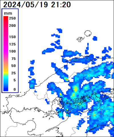 島根県の雨雲レーダー