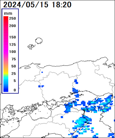 鳥取県の雨雲レーダー