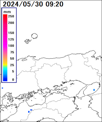 鳥取県 中西部の雨雲レーダー