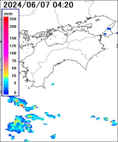 高知県 いの町の雨雲レーダー