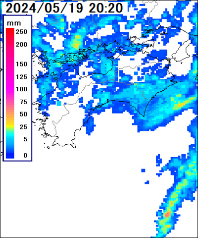 高知県の雨雲レーダー