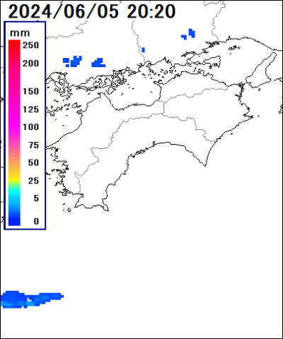 高知県 西部の雨雲レーダー