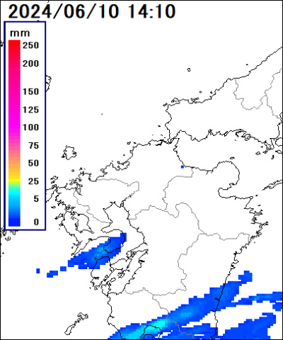 雨雲レーダー(福岡県)