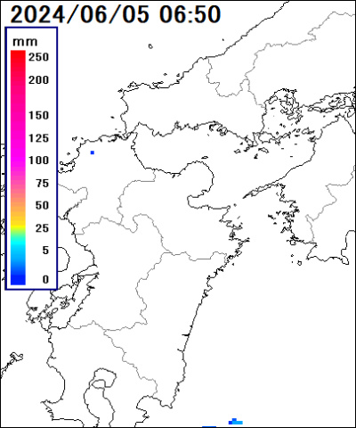 雨雲レーダー(大分県)