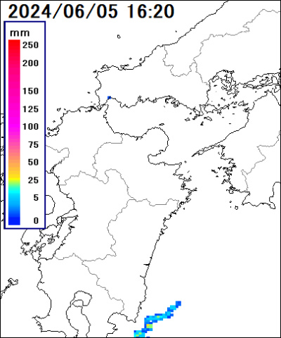 雨雲レーダー(大分県)