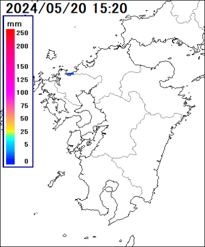 熊本県の雨雲レーダー