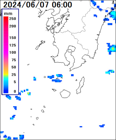 鹿児島県 奄美地方(沖永良部)の雨雲レーダー