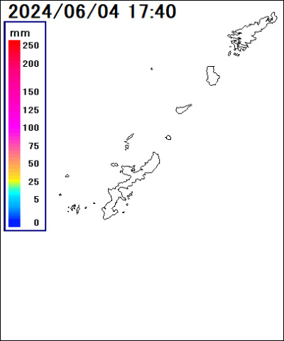 雨雲レーダー(沖縄県)