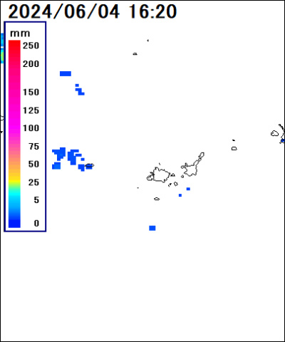 沖縄県 石垣島地方の雨雲レーダー