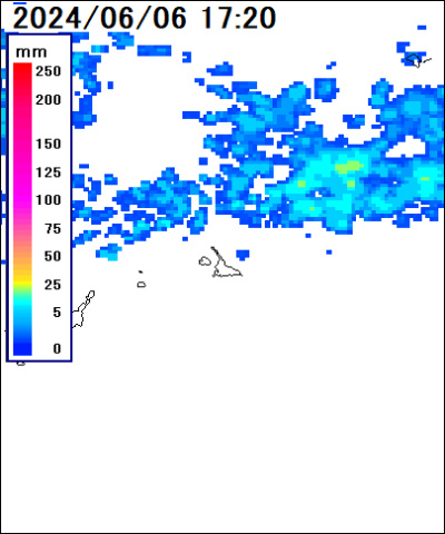 沖縄県 宮古島地方の雨雲レーダー