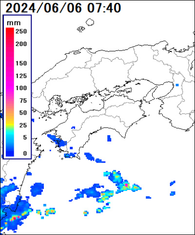 雨雲レーダー(四国)
