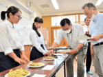 梨葉活用可能性探る 研究報告会、クッキー試食も 倉吉農高