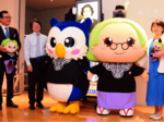 マスコットキャラ「まさこ先生」母校訪問 元鳥取県弁護士会長の中田さんイメージ