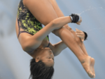 佐々木(米子東)2位で決勝へ 全国高校総体 女子高飛び込み