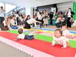 元気に前進、愛らしく 鳥取でハイハイレース