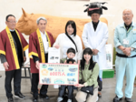 牧場公園 来園600万人 鳥取の家族に子牛命名権