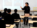 地元企業の経営者が授業 鳥取商業高で講師派遣の先行事業