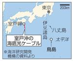 海底光ケーブルで津波観測