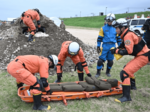 出水期に備え役割分担と連携確認 県ら22団体が水防訓練実施