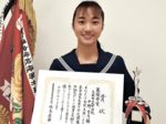 中野さん(鳥取北)最優秀賞 県中学校優勝弁論大会