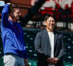 井端監督、カブス今永らを視察