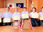 男子本田(米子) 女子竹内(鳥取)V 弓道全日本連盟会長盾争奪射会