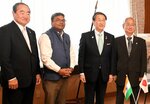 インドと鳥取 交流継続望む 総領事が平井知事表敬