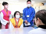 万葉スタイルで対応 ウイーク期間、市職員が国府PR